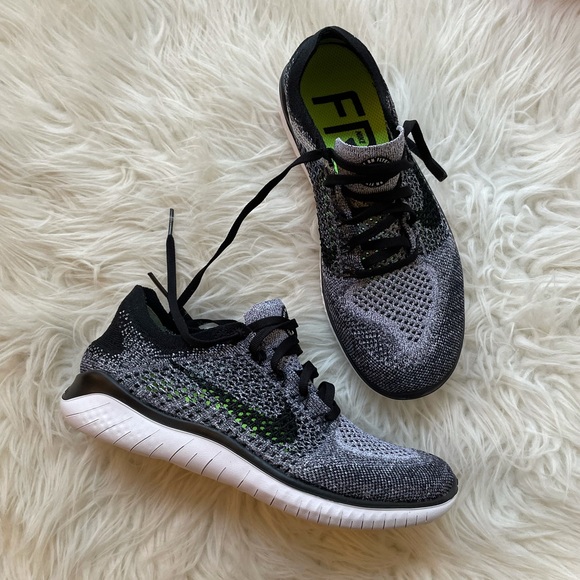 Nike Shoes - Women’s Nike Free RN Flyknit Black & White 8 NWT